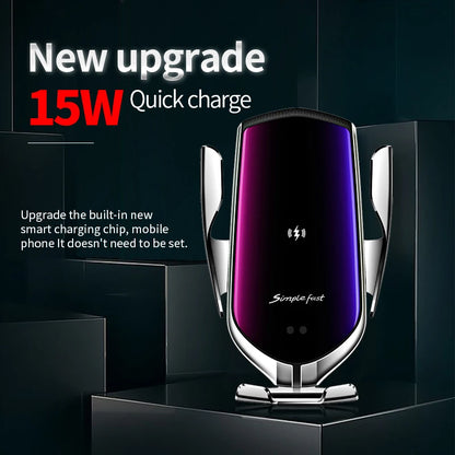 Qi Wireless Car Phone Holder & Charger 