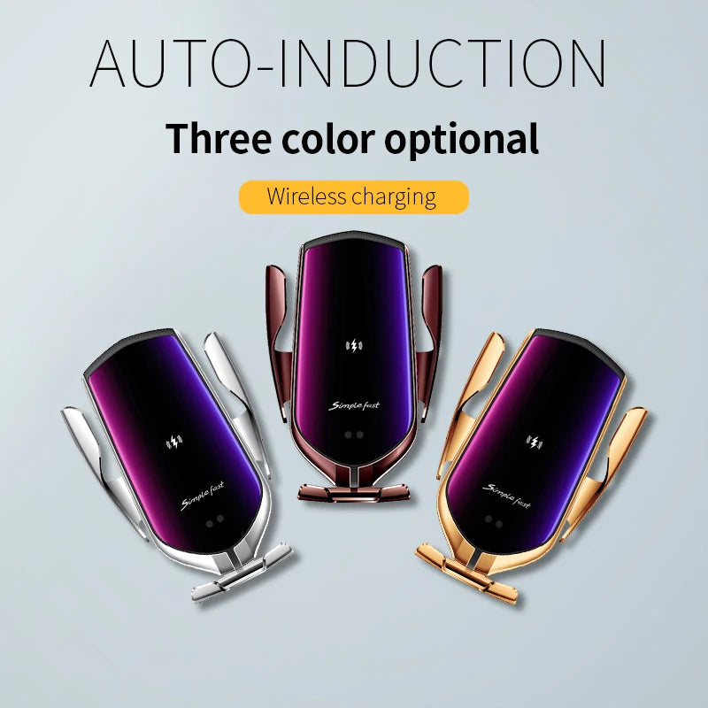 Qi Wireless Car Phone Holder & Charger 