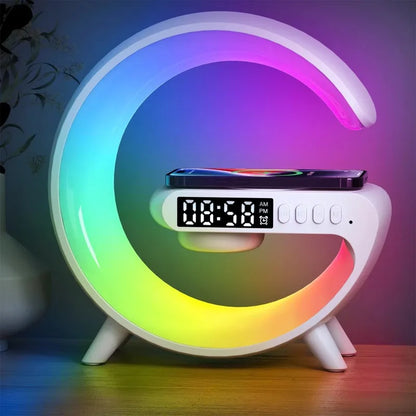 G Shape Lamp with Speaker Clock