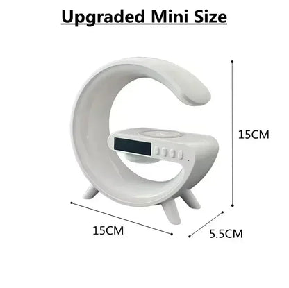 G Shape Lamp with Speaker Clock