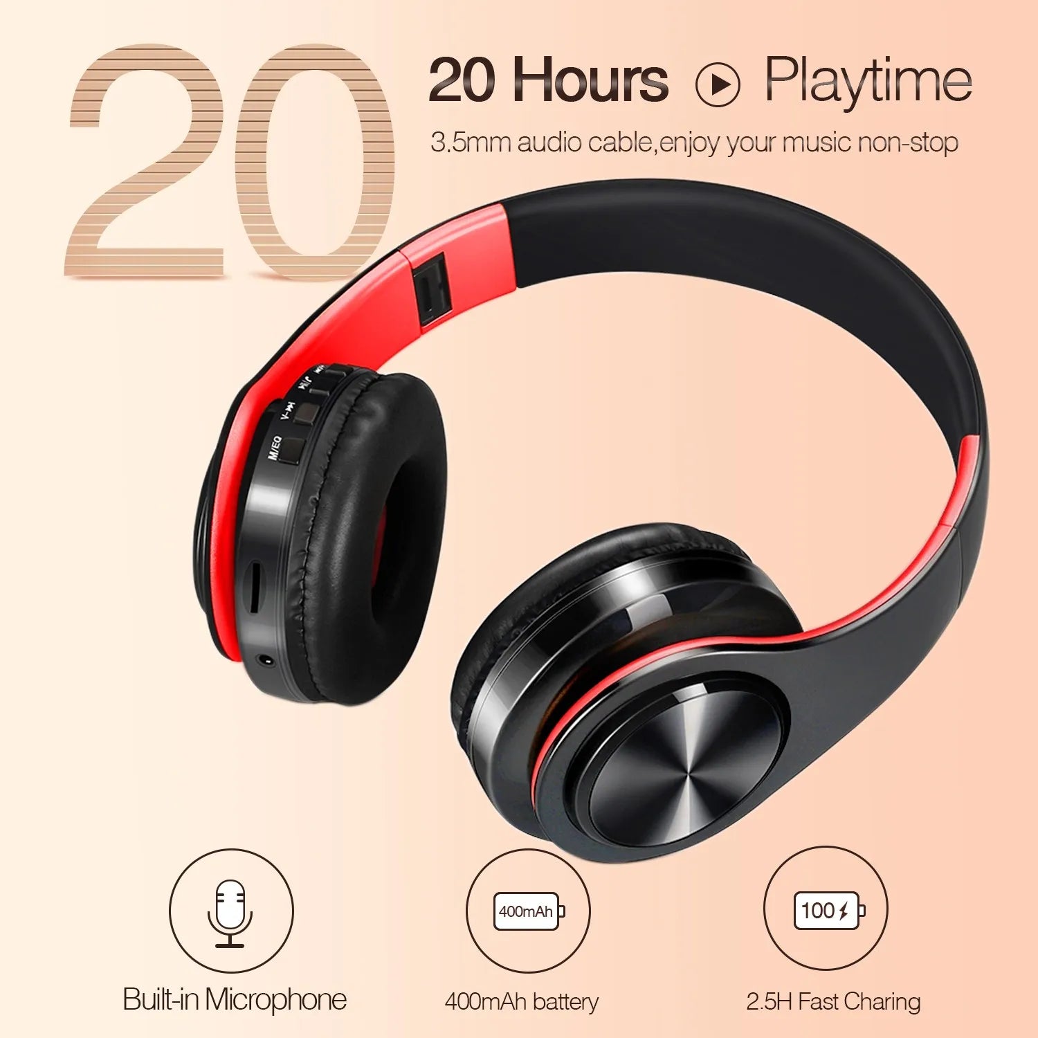 Hifi Stereo Bluetooth Headphones
