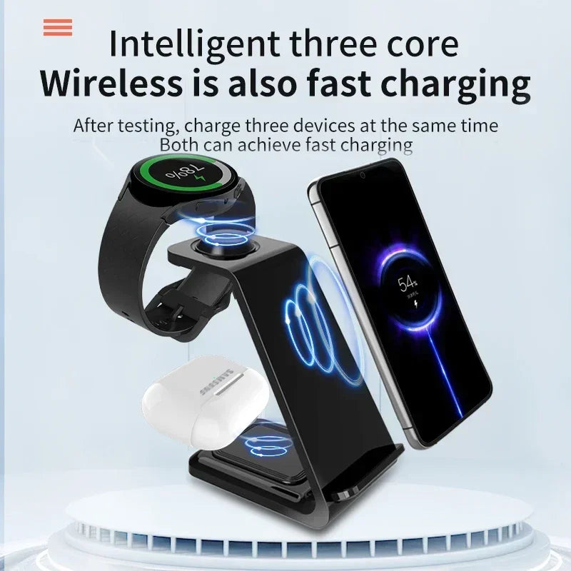 3 in 1 Fast Wireless Charger 