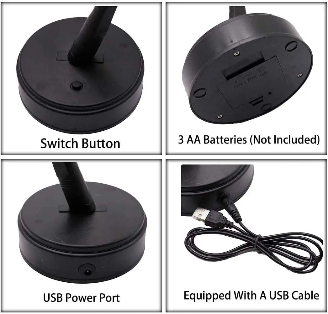 Home Decoration Usb/Battery Powered Touch Switch Warm White Artificial Bonsai Cherry Blossom Desktop Tree LED Lamp Light