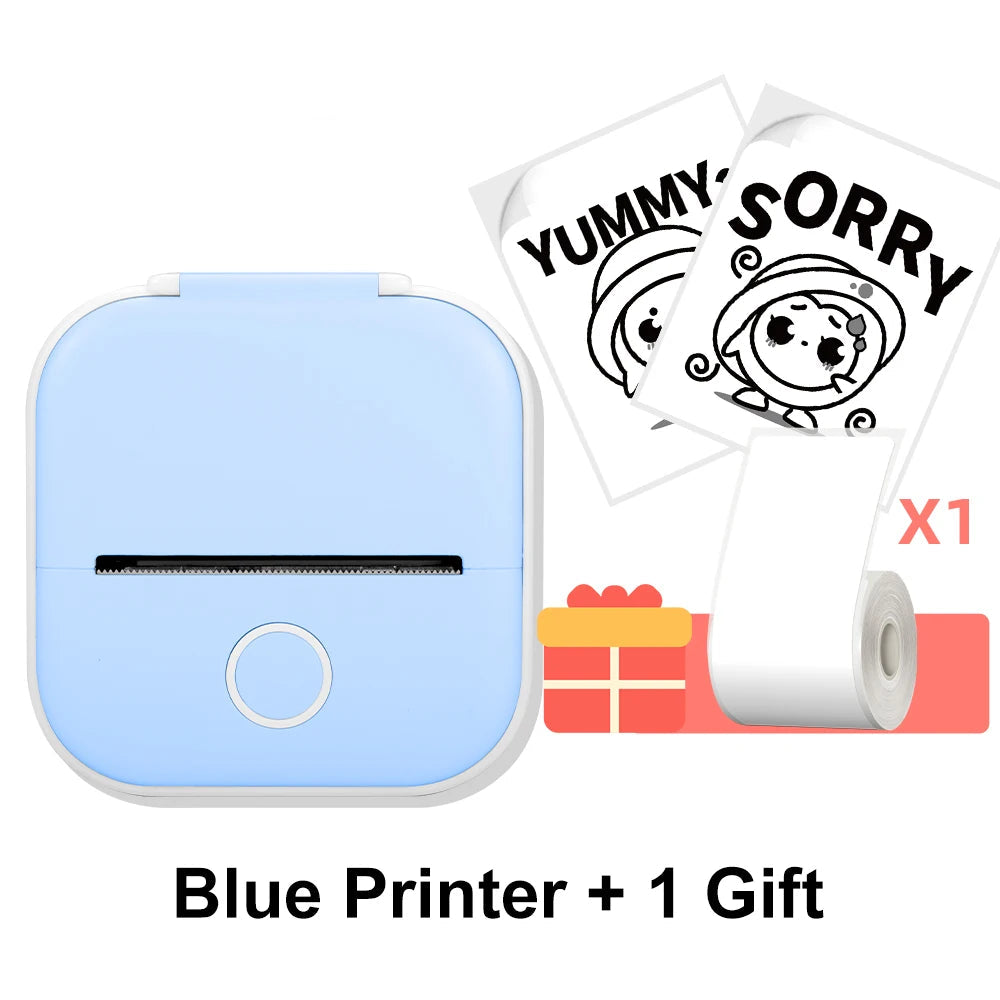 Phomemo T02 Wireless Pocket Thermal Printer Portable Mini Wirelessly BT Connect 203Dpi Photo Label Memo List Printing Clearly
