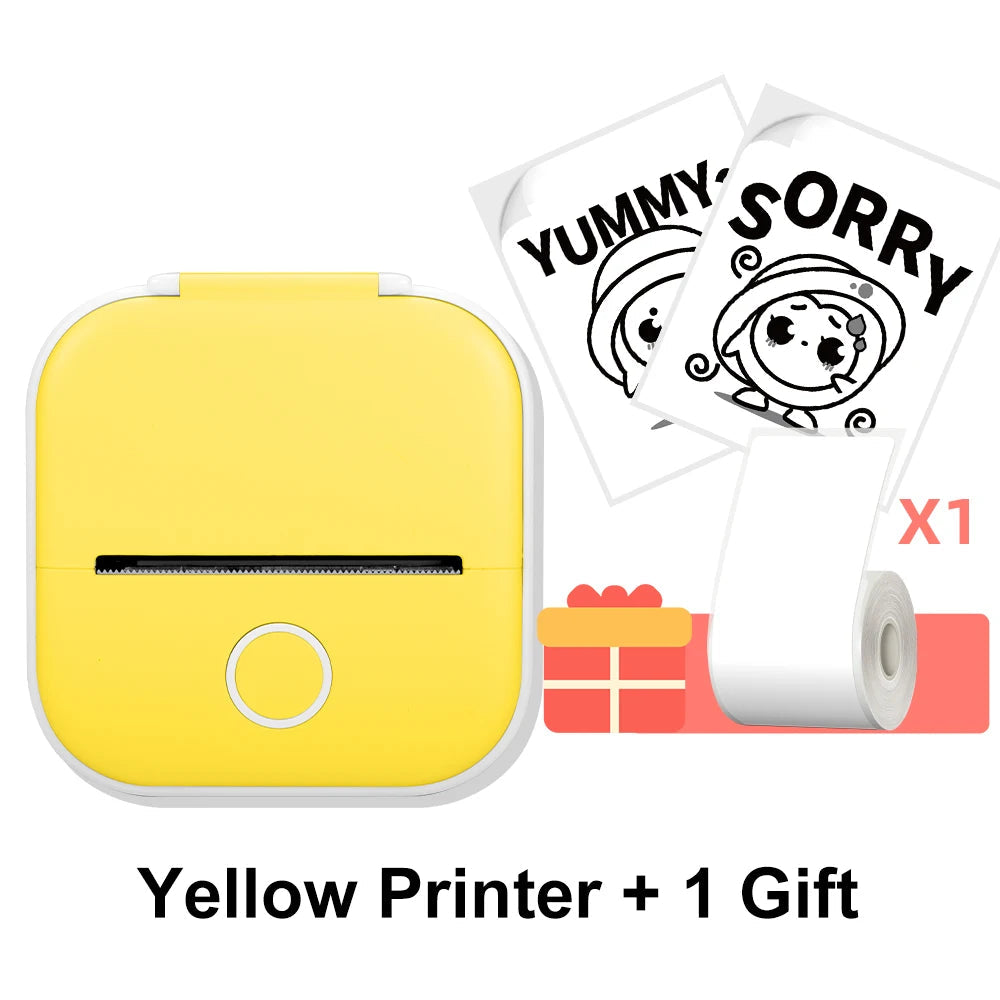Phomemo T02 Wireless Pocket Thermal Printer Portable Mini Wirelessly BT Connect 203Dpi Photo Label Memo List Printing Clearly