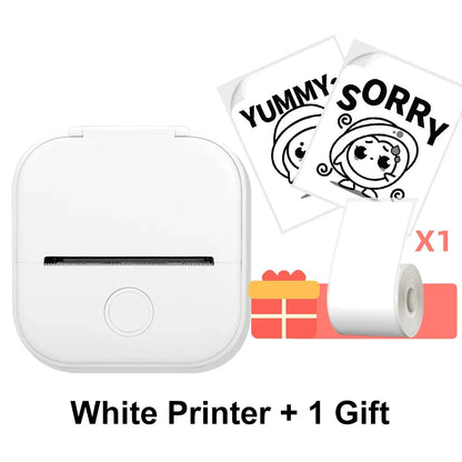 Phomemo T02 Wireless Pocket Thermal Printer Portable Mini Wirelessly BT Connect 203Dpi Photo Label Memo List Printing Clearly