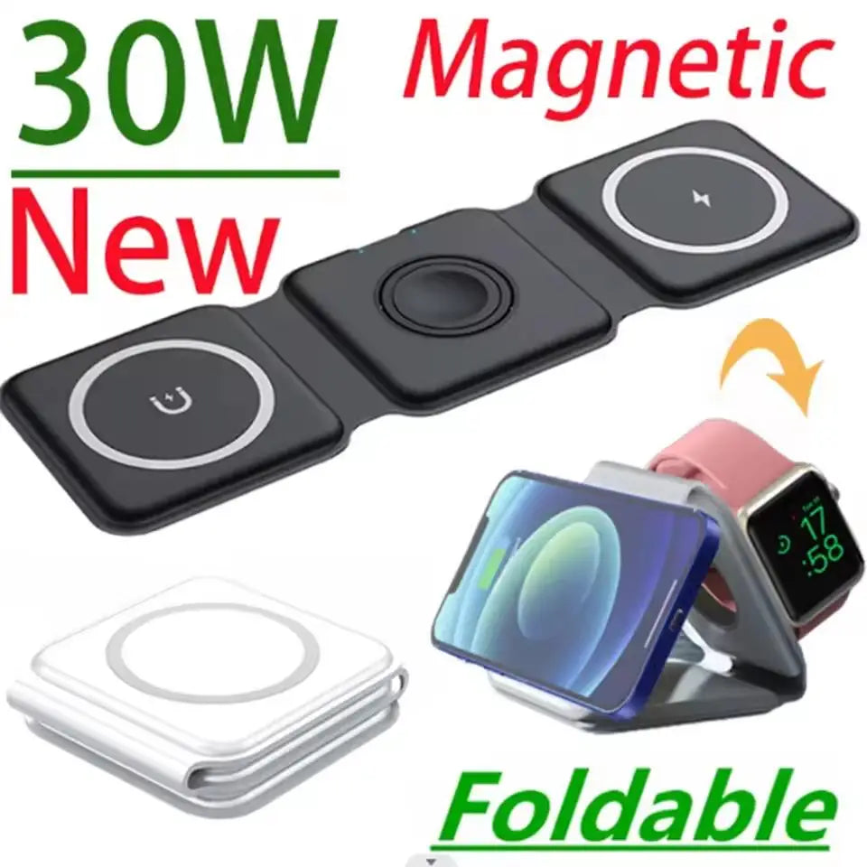 3 in 1 Foldable Magnetic Charger