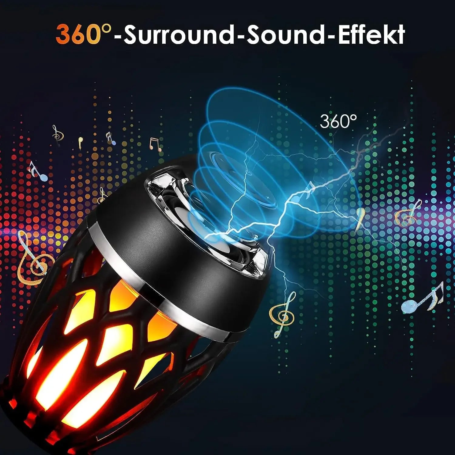 LED Flame Bluetooth Speaker 