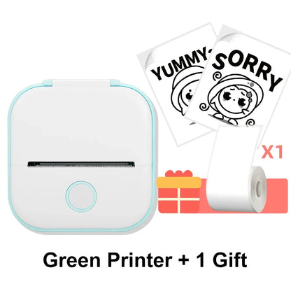 Phomemo T02 Wireless Pocket Thermal Printer Portable Mini Wirelessly BT Connect 203Dpi Photo Label Memo List Printing Clearly