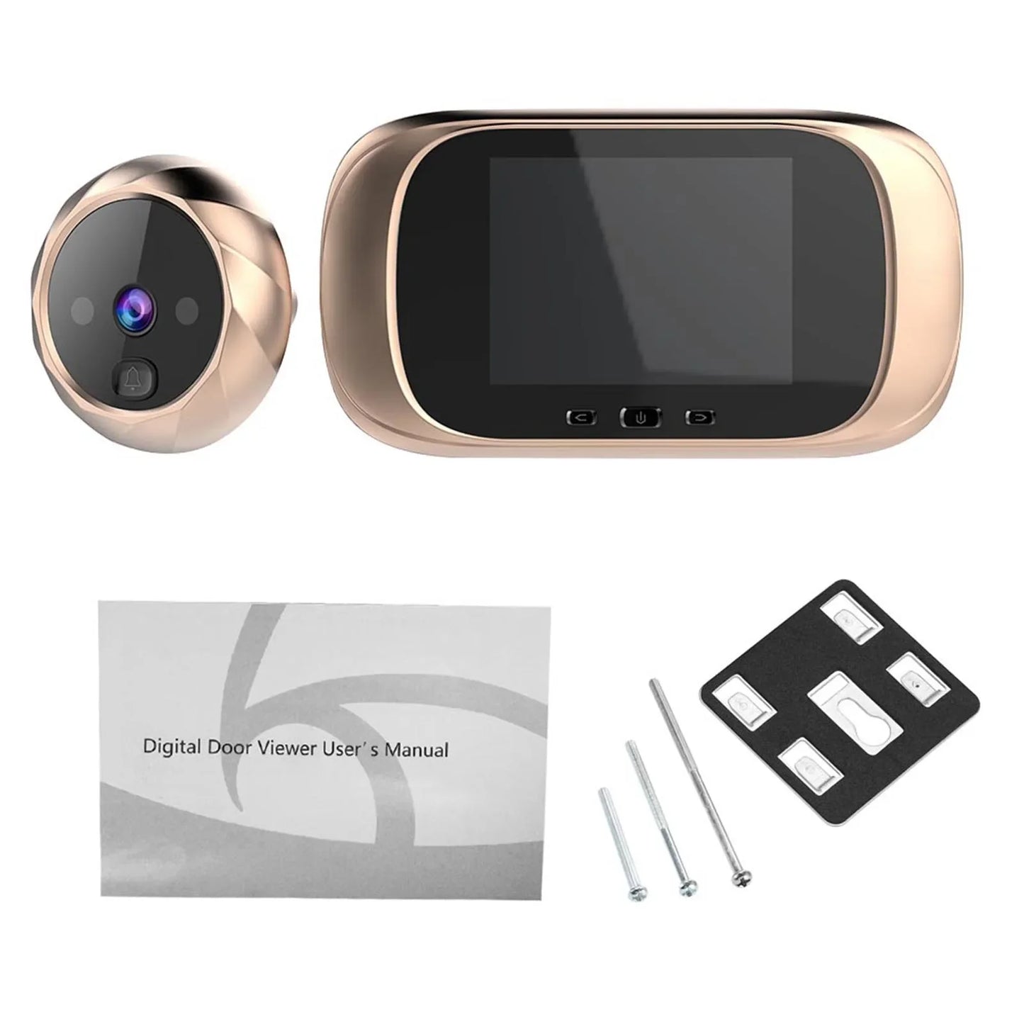 Digital Door Viewer Peephole Door Camera Doorbell 2.8-Inch Night Vision Photo Shooting Digital Door Monitoring for Home Security