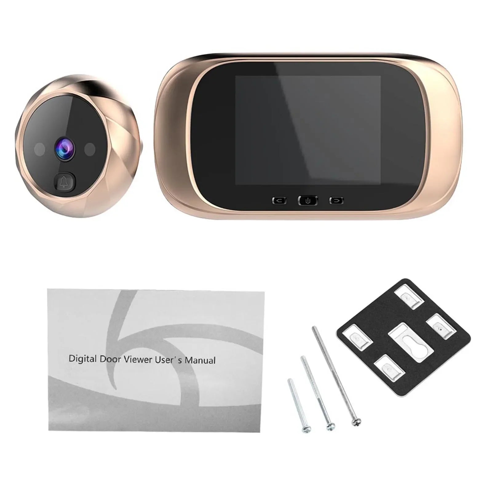Digital Door Viewer Peephole Door Camera Doorbell 2.8-Inch Night Vision Photo Shooting Digital Door Monitoring for Home Security