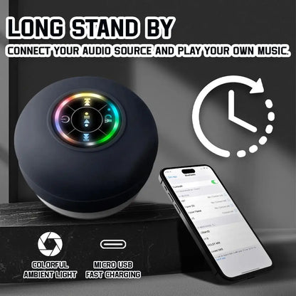 RGB LED Bluetooth Speaker with Suction Cup