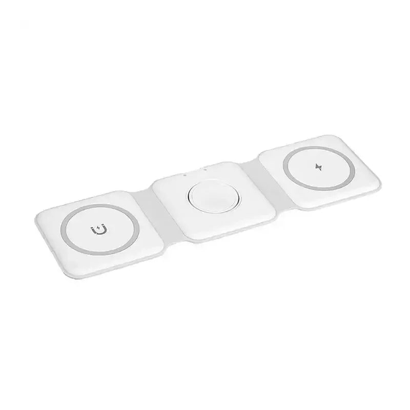 30W 3 in 1 Magnetic Wireless Charger Pad Stand for Iphone 14 13 15 Pro Max 8 Airpods Iwatch Fast Wireless Charging Dock Station