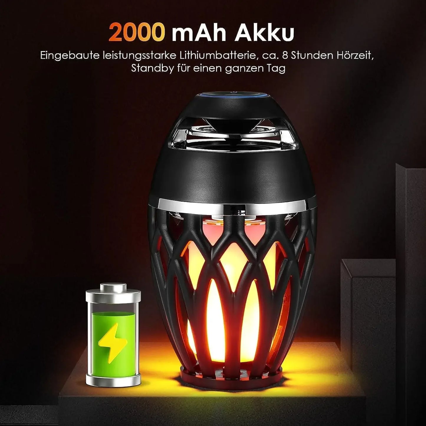 LED Flame Bluetooth Speaker 