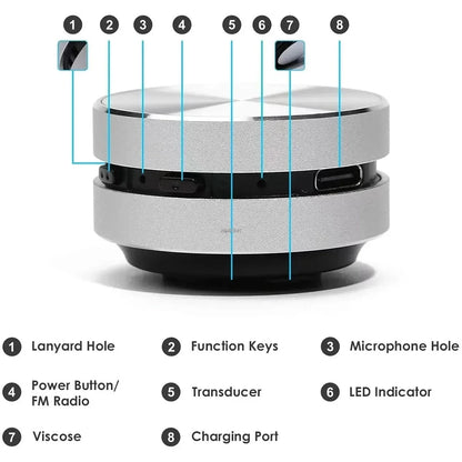 Hot Mini Bone Conduction Speaker Bluetooth-Compatible TWS Wireless Stereo Sound Speaker with FM Radio Dropshipping Wholesale