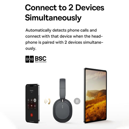 Bowie D05 Wireless Headphone 3D Spatial Audio Earphone Bluetooth 5.3 Headset 40Mm Driver Foldable over Ear Headphone 70H