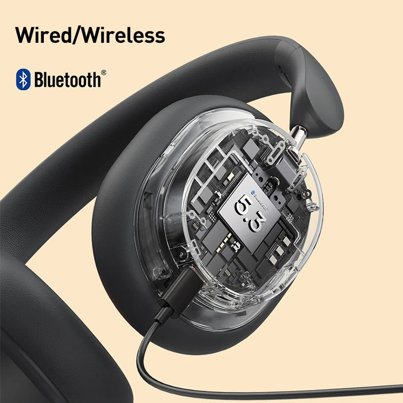 Bowie D05 Wireless Headphone 3D Spatial Audio Earphone Bluetooth 5.3 Headset 40Mm Driver Foldable over Ear Headphone 70H