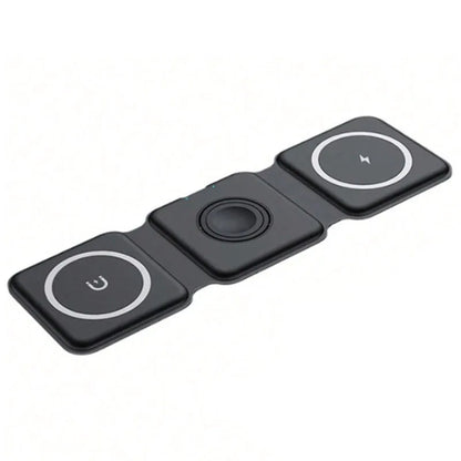 30W 3 in 1 Magnetic Wireless Charger Pad Stand for Iphone 14 13 15 Pro Max 8 Airpods Iwatch Fast Wireless Charging Dock Station